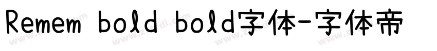 Remem bold bold字体字体转换